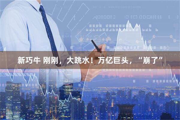 新巧牛 刚刚，大跳水！万亿巨头，“崩了”